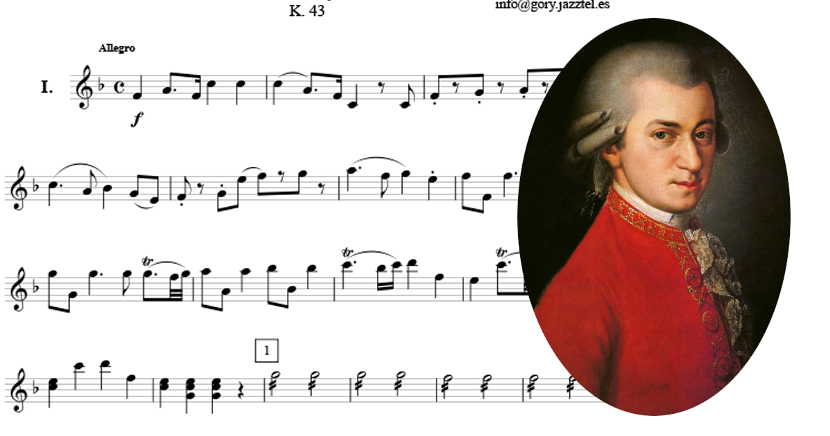 モーツァルト交響曲第6番[無料楽譜]ヘ長調K.43: W.A. Mozart Symphony No.6)