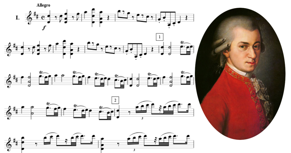 モーツァルト交響曲第11番【無料楽譜】ニ長調K.84(73q) : Leopold/W.A. Mozart/Dittersdorf Symphony No.11)