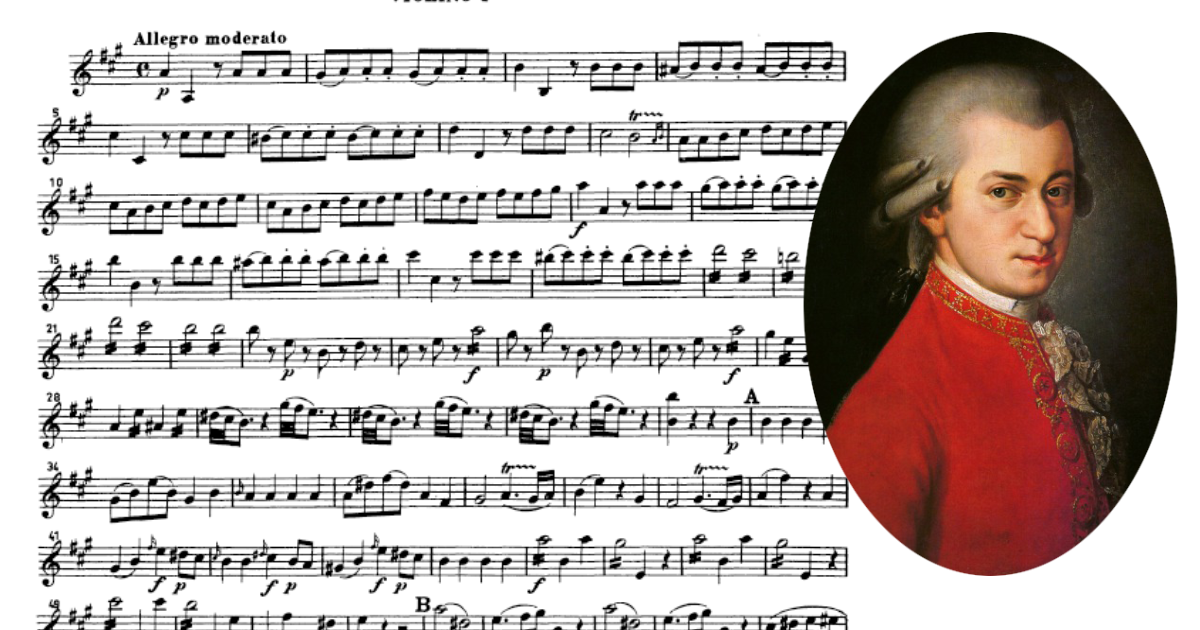 モーツァルト交響曲第29番【無料楽譜】イ長調K.201(186a) : W.A. Mozart Symphony No.29